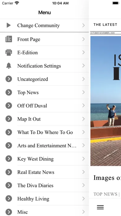 Florida Weekly Mobile Screenshots
