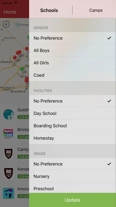Captures d'écran de Our Kids: Find Schools & Camps