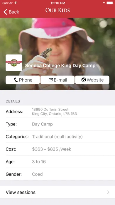 Captures d'écran de Our Kids: Find Schools & Camps