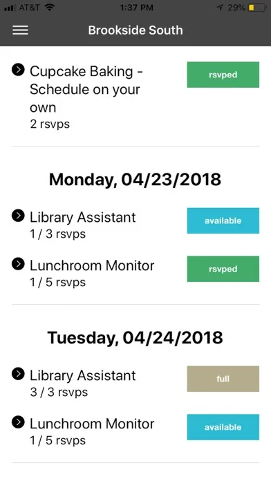 Volunteer Time Tracking應用截圖