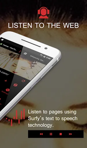 Surfy Browser: text-to-speech Screenshots