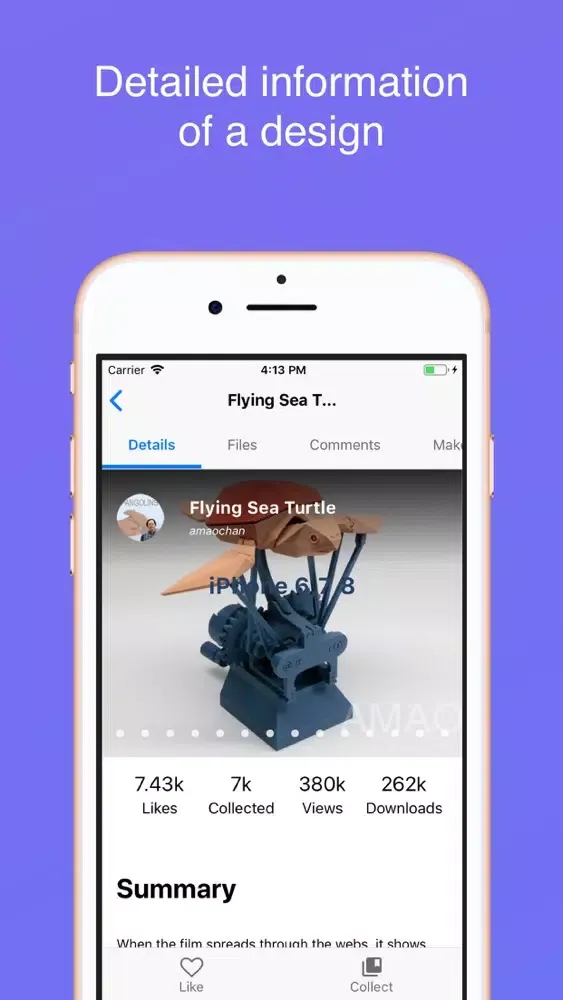 Tangkapan layar ThingExplorer