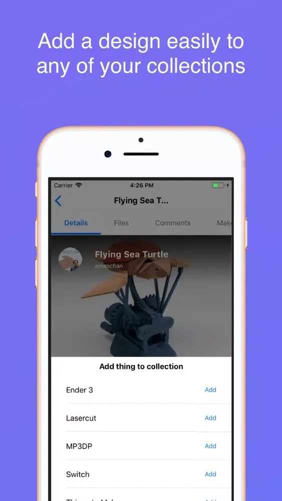 Tangkapan layar ThingExplorer