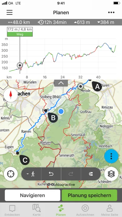 Tourenplaner Grünmetropole Screenshots