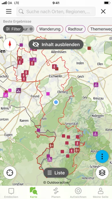 Tourenplaner Grünmetropole Screenshots