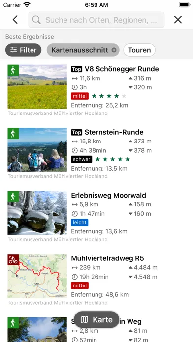 Capturas de pantalla de Mühlviertel LIPNO Bike&Hike