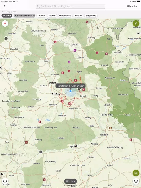 ภาพหน้าจอของ Nürnberger Land iPad 