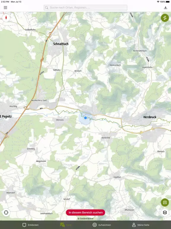 ภาพหน้าจอของ Nürnberger Land iPad 