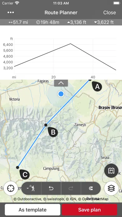 Tangkapan skrin Romania Outdoor Travel Guide