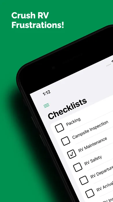 Captures d'écran de RV Checklist App