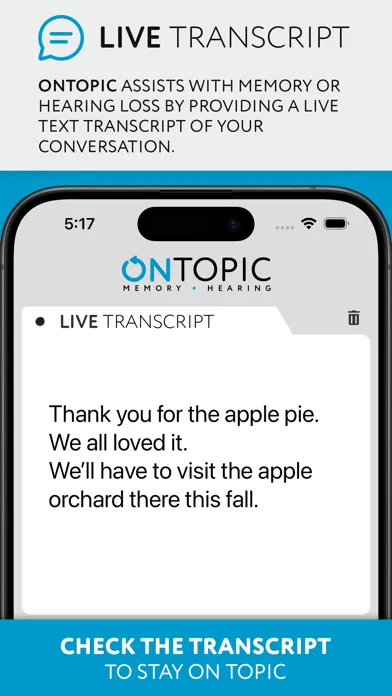OnTopic Memory + Hearing应用截图