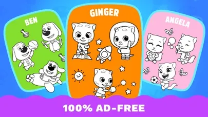 Talking Ginger Coloring應用截圖