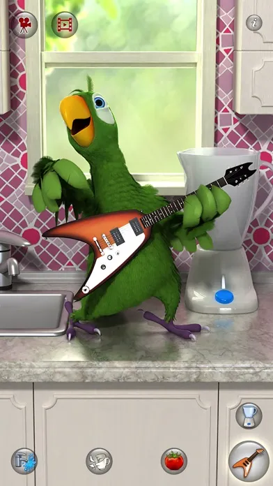 Capturas de tela do Talking Pierre the Parrot