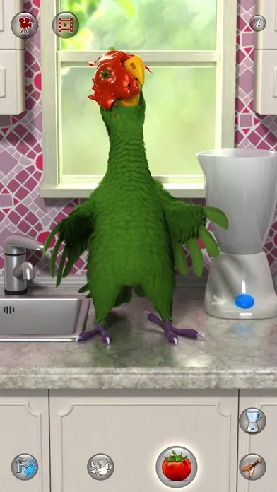 Capturas de tela do Talking Pierre the Parrot