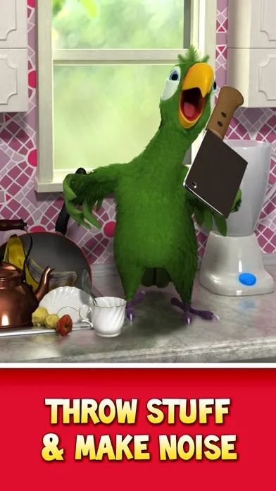 Capturas de tela do Talking Pierre the Parrot