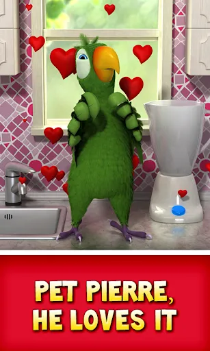 Ảnh chụp màn hình của Talking Pierre the Parrot