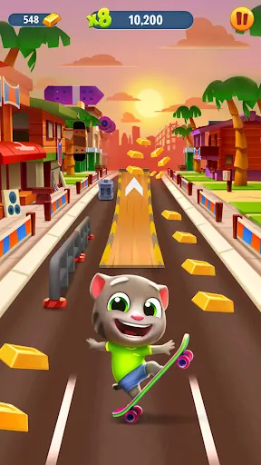 Captures d'écran de Talking Tom Gold Run