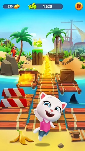 Captures d'écran de Talking Tom Gold Run