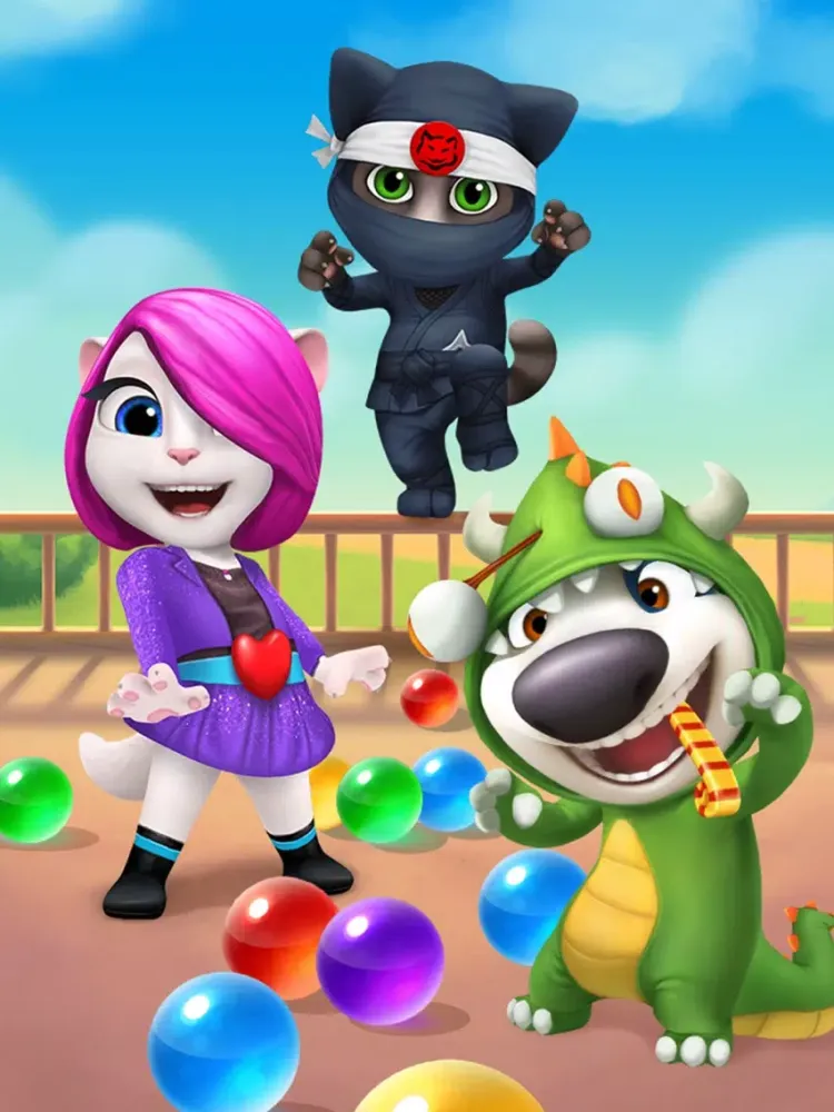 Скриншоты Talking Tom Bubble Shooter iPad 