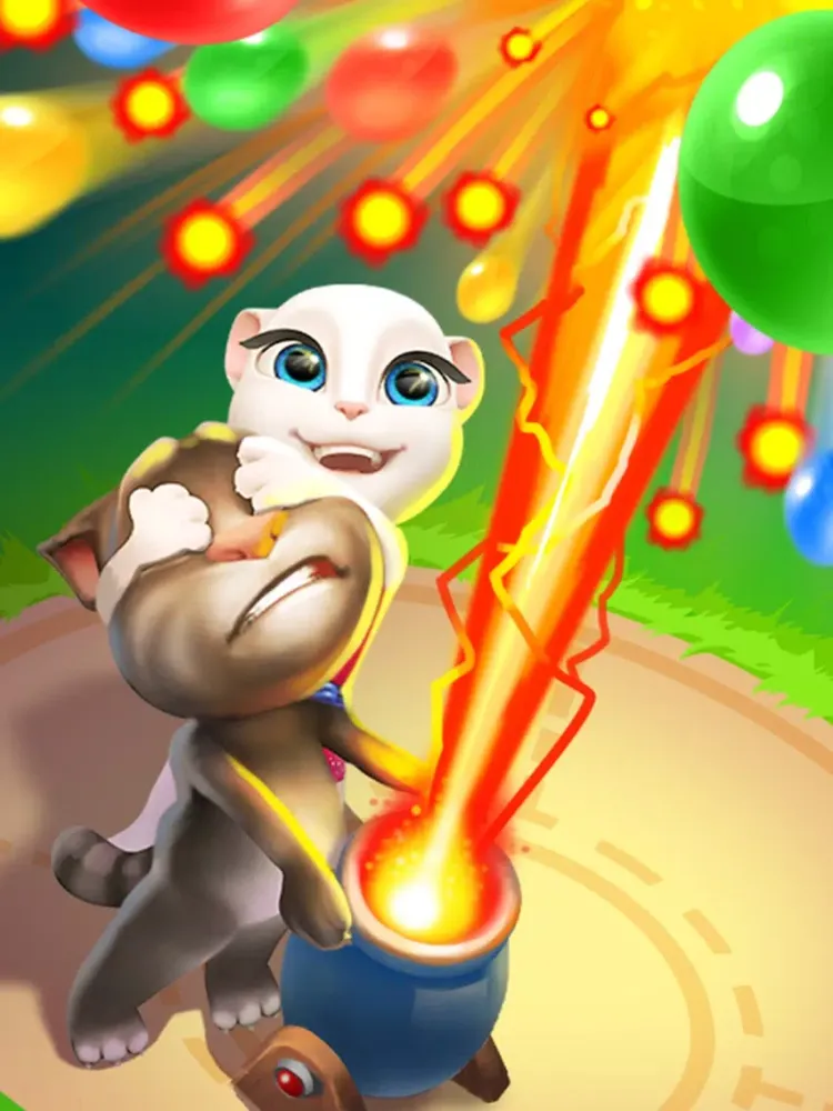 Скриншоты Talking Tom Bubble Shooter iPad 