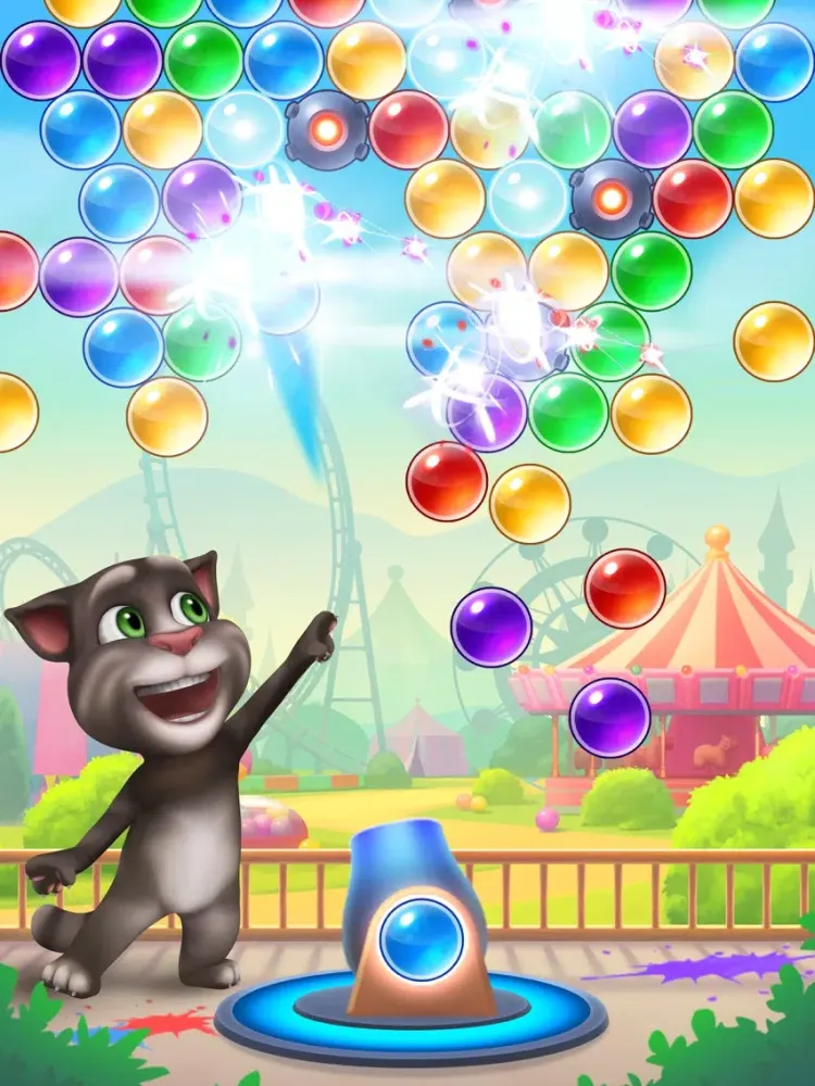 Скриншоты Talking Tom Bubble Shooter iPad 