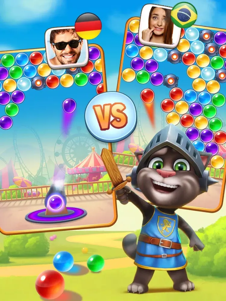 Скриншоты Talking Tom Bubble Shooter iPad 