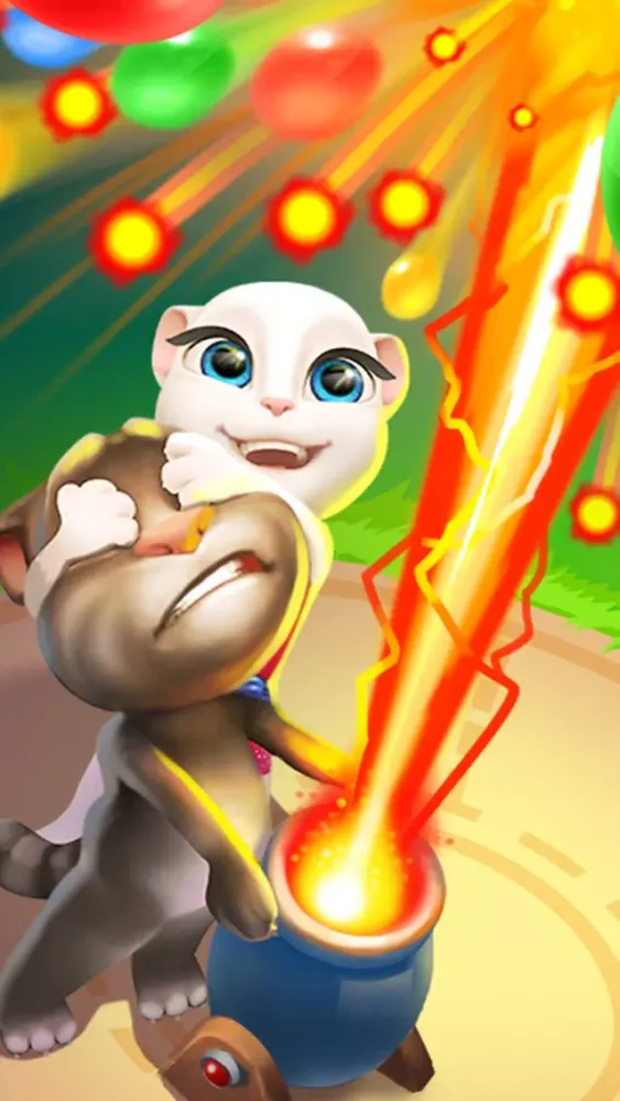 Скриншоты Talking Tom Bubble Shooter