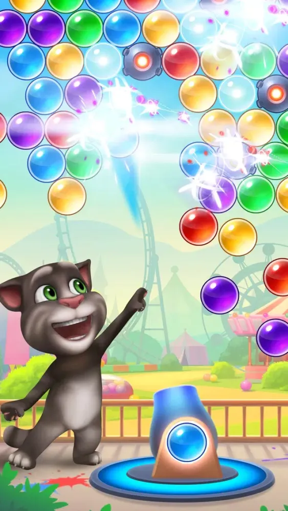 Скриншоты Talking Tom Bubble Shooter