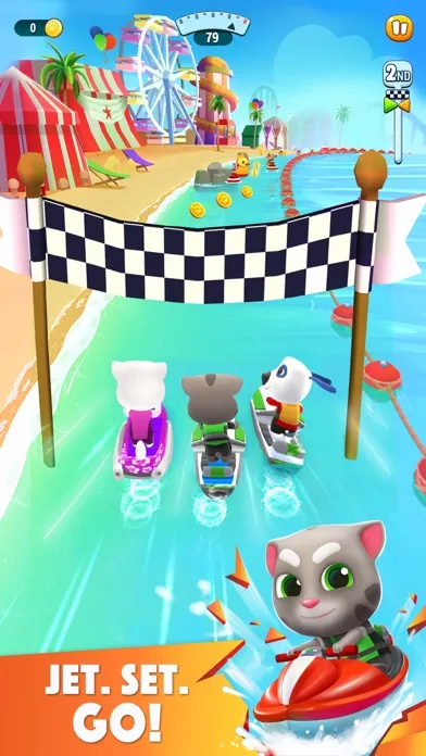 Zrzuty ekranu Talking Tom Jetski 2