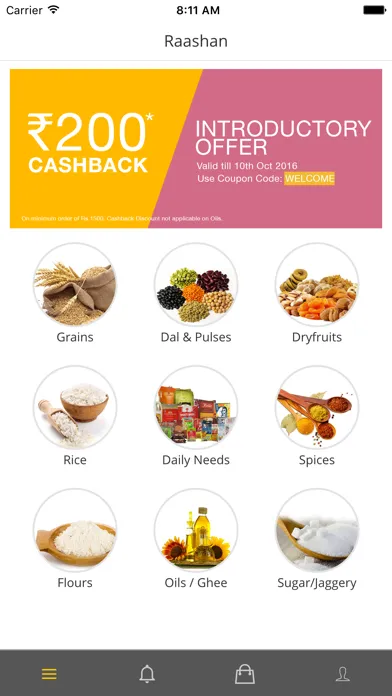 Ảnh chụp màn hình của Raashan - Online Grocery Store