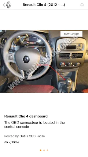 Captures d'écran de Where is my OBD2 port?
