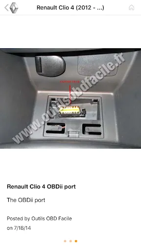Captures d'écran de Where is my OBD2 port?