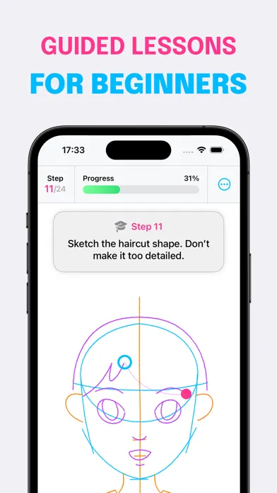 Tangkapan skrin DrawUp - Learn To Draw