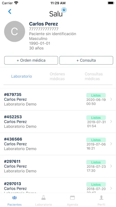 Tangkapan skrin Salu Médicos