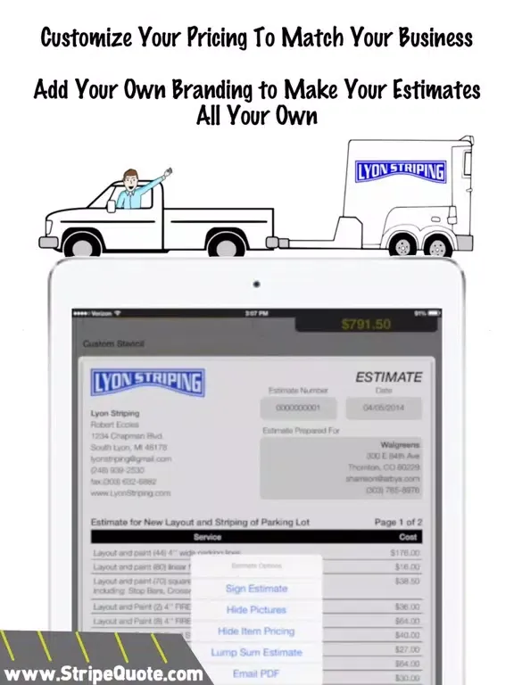 Stripe Quote iPad 應用截圖