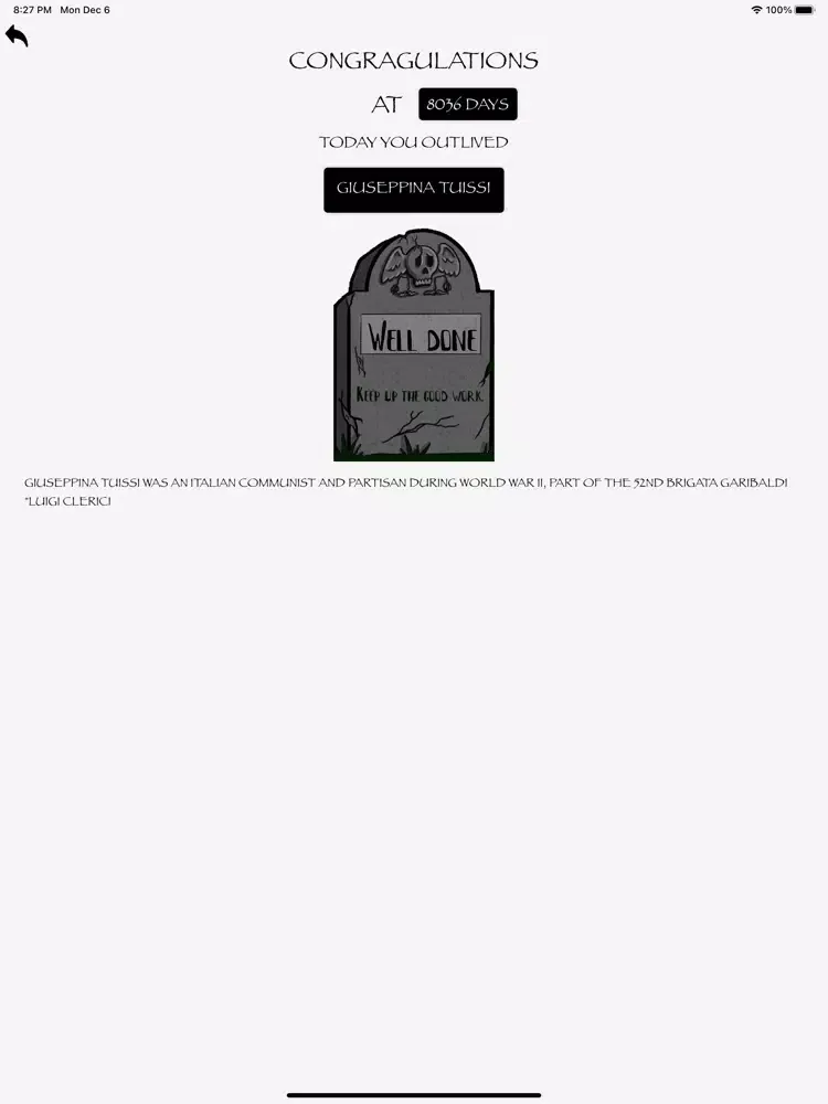 Tangkapan skrin Outlive Laugh Love iPad 