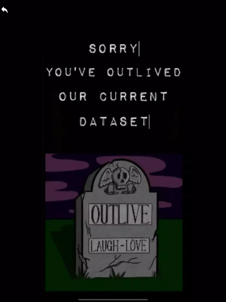 Tangkapan skrin Outlive Laugh Love iPad 