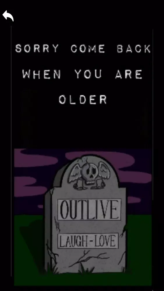 Tangkapan skrin Outlive Laugh Love