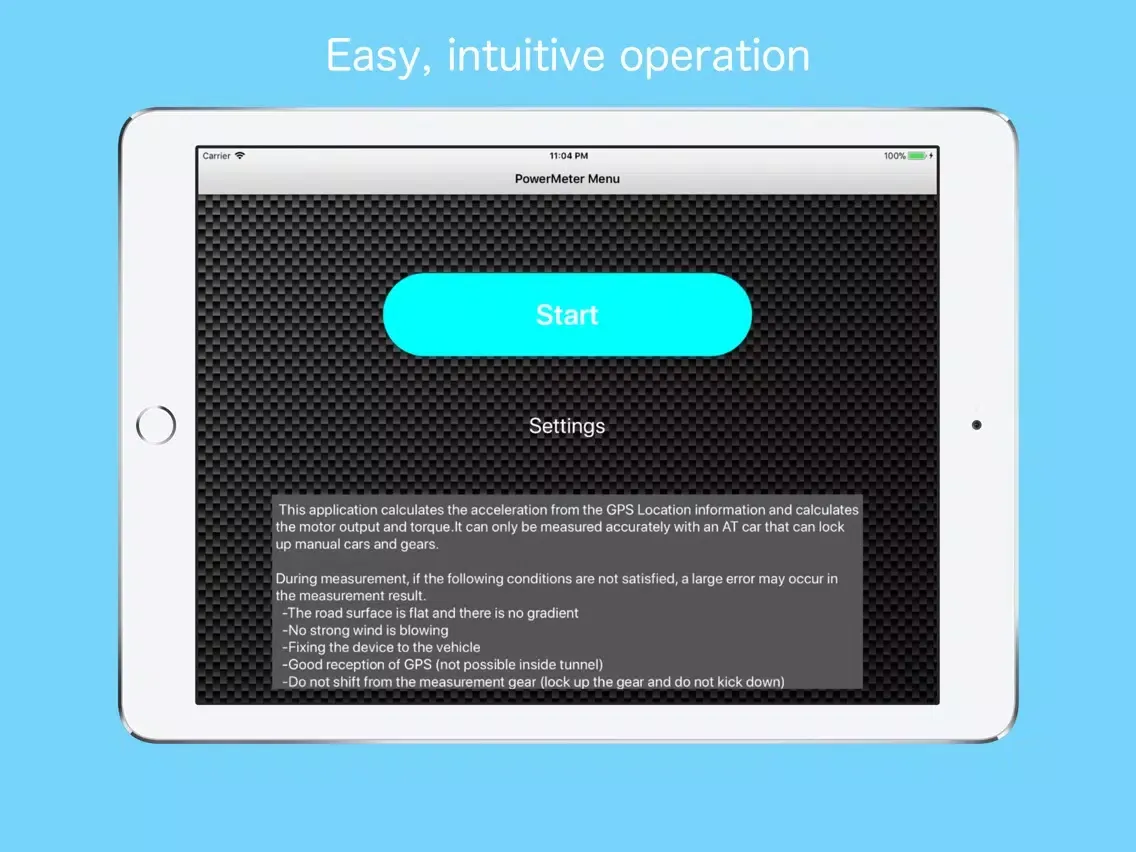 Vehicle Power Meter iPad 應用截圖