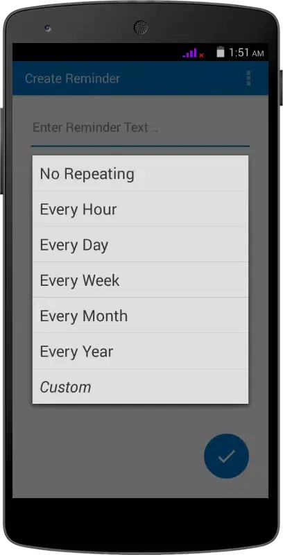 Tangkapan layar Reminder Pro