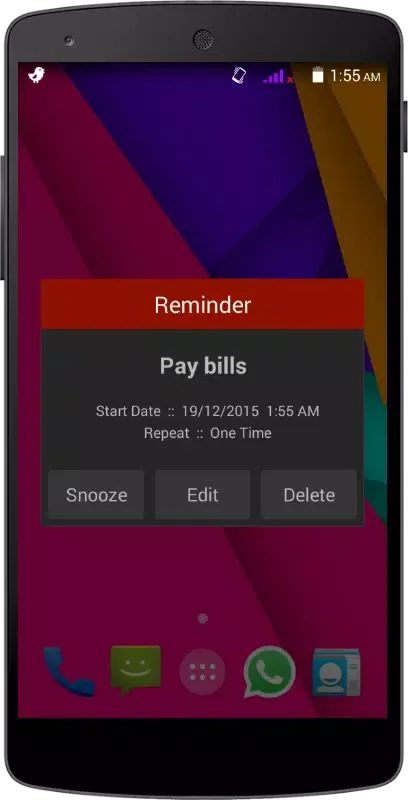 Tangkapan layar Reminder Pro