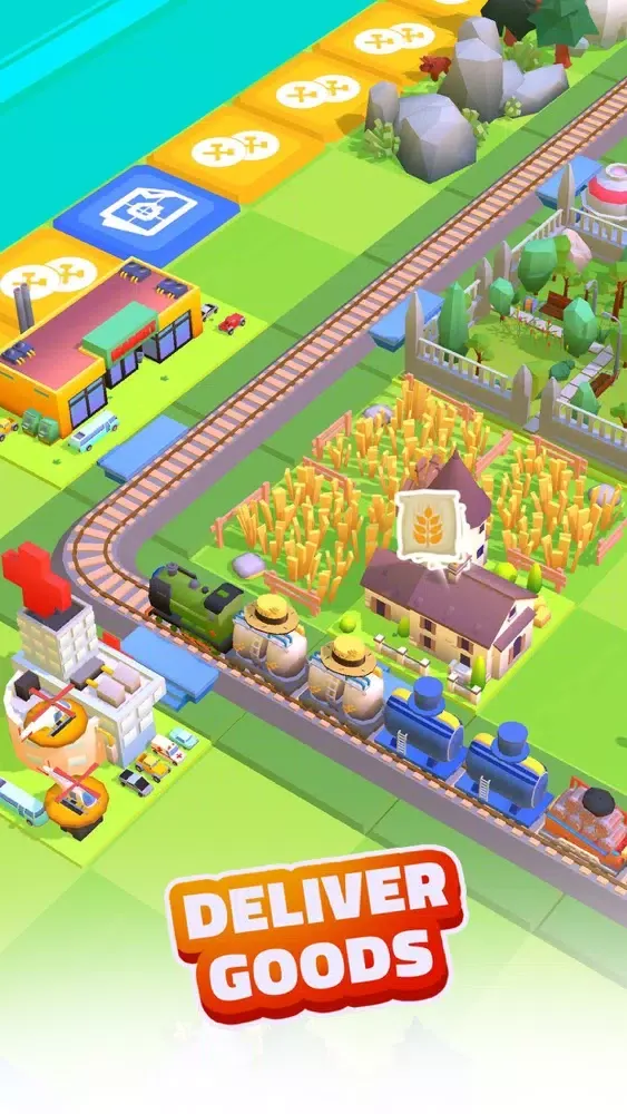 Screenshot di Board Trains: Idle Tycoon