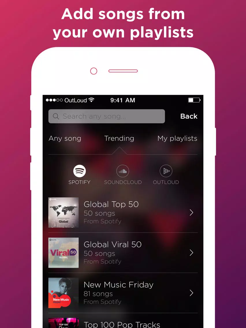 صور OutLoud Social Jukebox iPad 