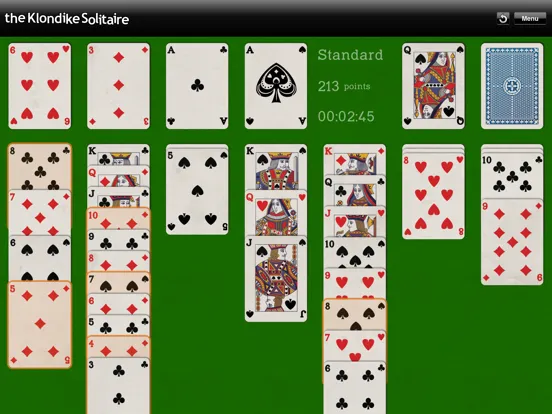 Tangkapan layar The Klondike Solitaire iPad 