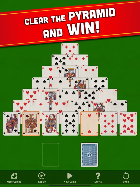 Pyramid - Classic Solitaire iPad  स्क्रीनशॉट