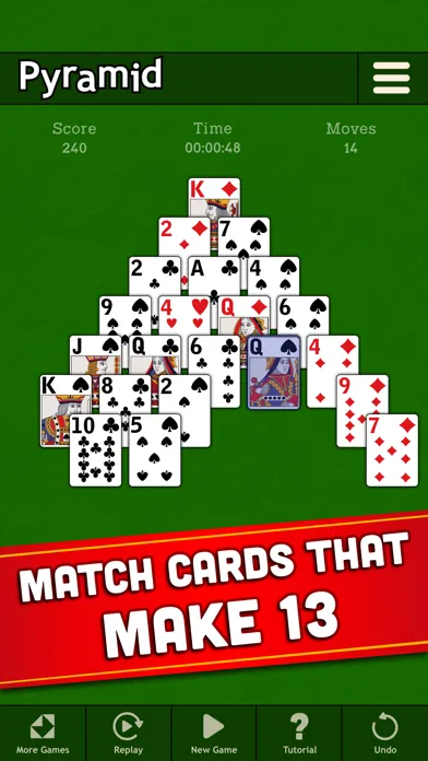 Pyramid - Classic Solitaire स्क्रीनशॉट