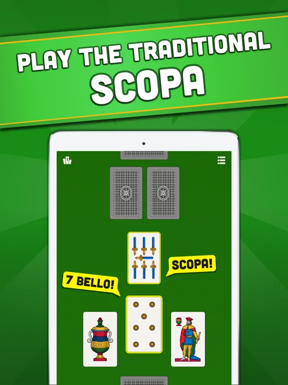 La Scopa - Classic Card Games iPad 应用截图