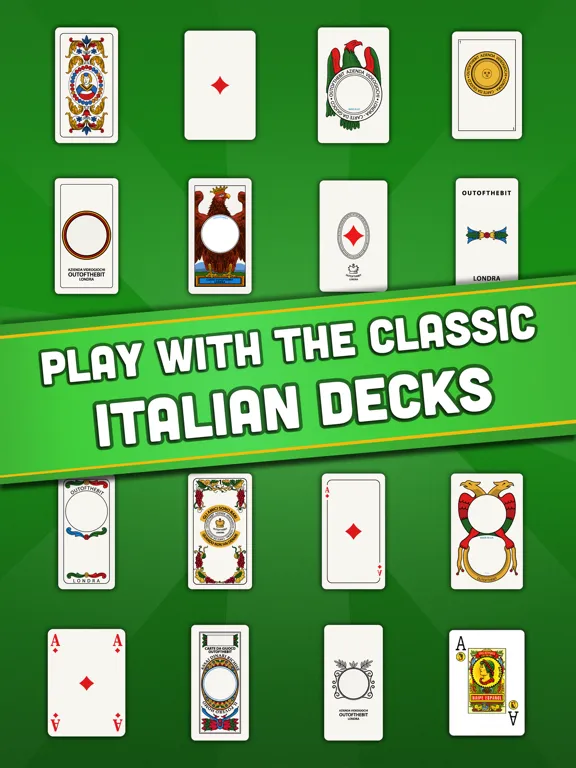 La Scopa - Classic Card Games iPad 应用截图