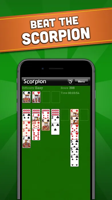 Capturas de tela do The Scorpion Solitaire