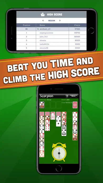 Capturas de tela do The Scorpion Solitaire